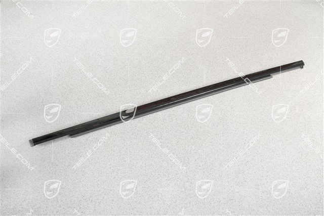 Moulding, aluminium package, black, door rear, black, R