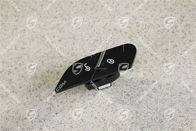 Central locking switch, Black matte, L