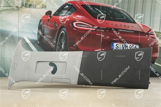 Verkleidung B-Säule, Satinschwarz Stahlgrau, L