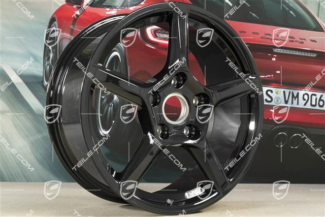 18-inch wheel rim Boxster IV, 8J x 18 ET57, black high gloss