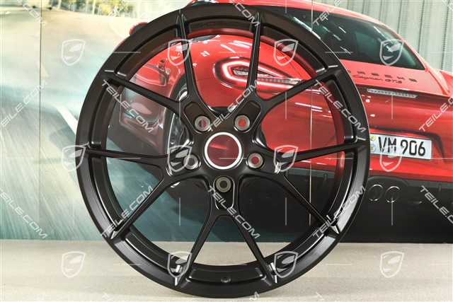 20-inch Carrera lightweight wheel rim, 8,5J x 20 ET50, black satin matt