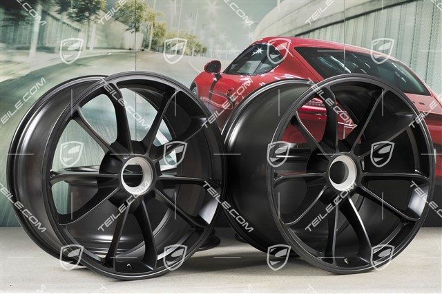 20" Felgensatz GT3, 9J x 20 ET55 + 12J x 20 ET47, in Schwarz seidenmatt