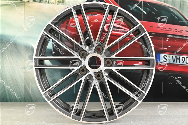 20-inch wheel rim 911 Turbo IV, 8,5J x 20 ET49, Titan