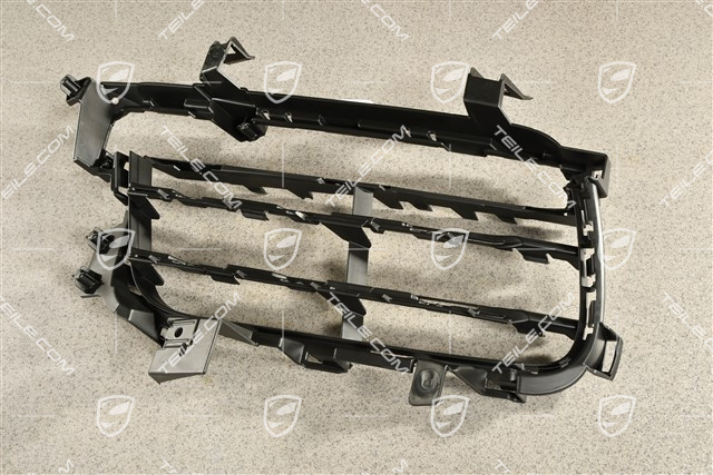 Front bumper, side ventilation grille, Black matte, L