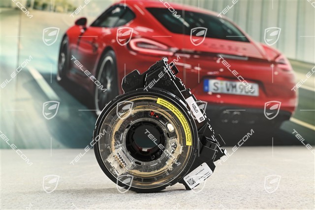 Control unit, steering column switch with spring, steering-angle sensor