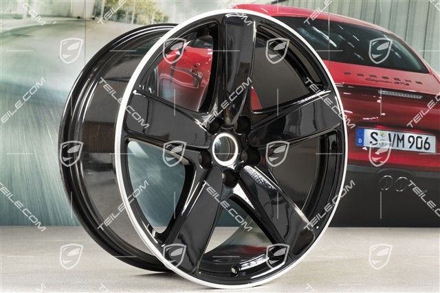 19" Felgensatz Macan SportClassic, 8,5J x 19 ET21 + 9J x 19 ET21, schwarz hochglanz