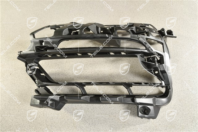 Sport Design / GTS, Front bumper retainer frame / grille / vent, lateral, Black matte, L
