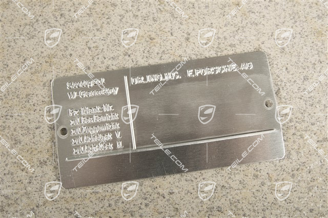 Information / Rating plate