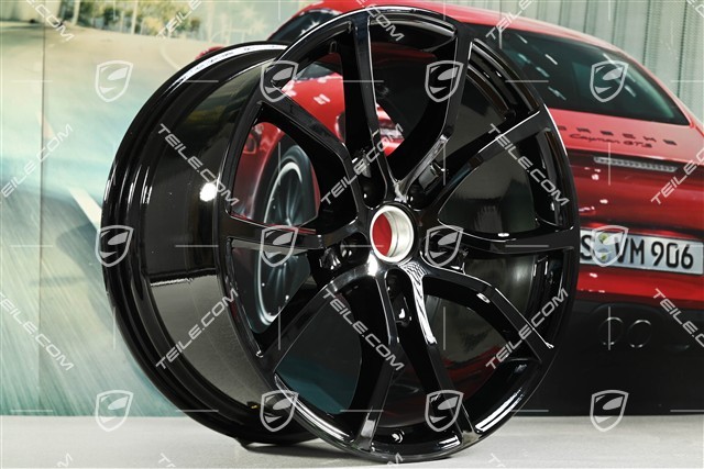 21" Felga Cayenne Exclusive Design, 11J x 21 ET49, czarny wysoki połysk