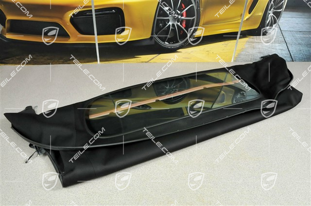 Verdeckbezug, mit Glasscheibe, schwarz Verdeckbezug, mit Glasscheibe, schwarz