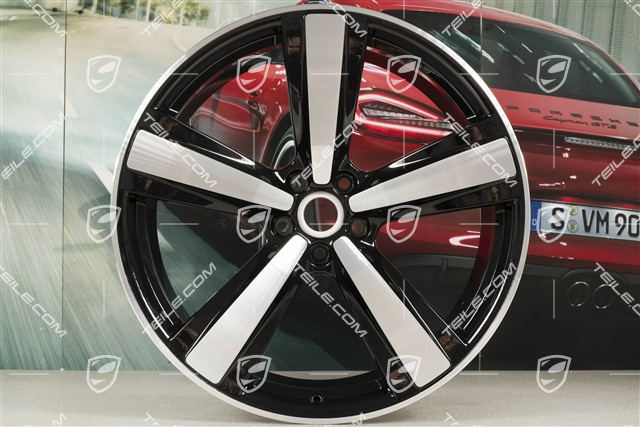 21" Felge "Exclusive Sport Design", 9,5J x 21 ET27, schwarz hochglanz