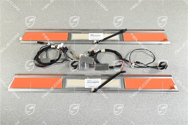 Blenden/Einstiegleisten, Beleuchtung, Edelstahl, GT3, Satz, L+R