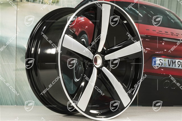 21" Felge "Exclusive Sport Design", 9,5J x 21 ET27, schwarz hochglanz