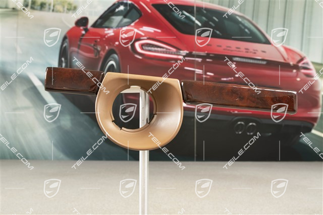 Trim. Ignition switch, Burr maple wood package, dark high gloss/Havanna