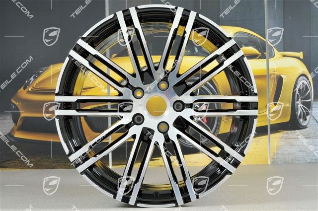 21-inch rims set Turbo III, facelift, 10J x 21 ET50, black high gloss