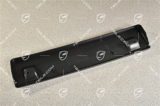 Front bumper number / Licence plate support, Black, Turbo