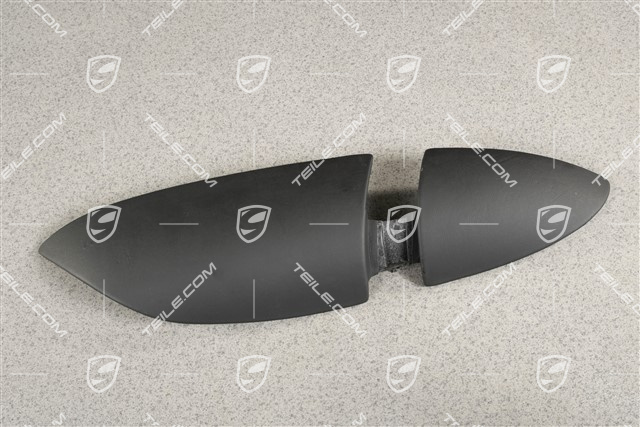 Abdeckblende, Armlehne, Tuer hinten, Leder, Schwarz, L