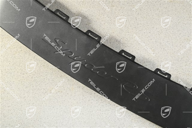 Spyder RS, Front bumper spoiler / Lip, Satin Black