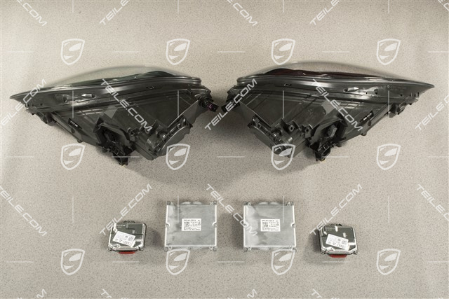 LED-Matrix headlights PDLS Plus, Set incl. control units, black, L+R
