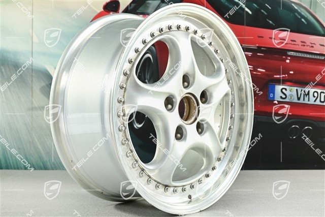 18" Carrera RS Felge, Speedline, 8J x 18 ET52, Gebrauchsspuren, restaurierungsbedürftig