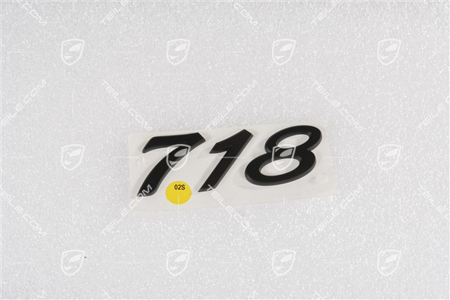 Badge / Emblem 718, Black
