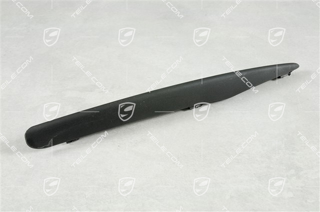 Front bumper Retaining frame lower cover, black satin, lower, L Front bumper Retaining frame lower cover, black satin, lower, L