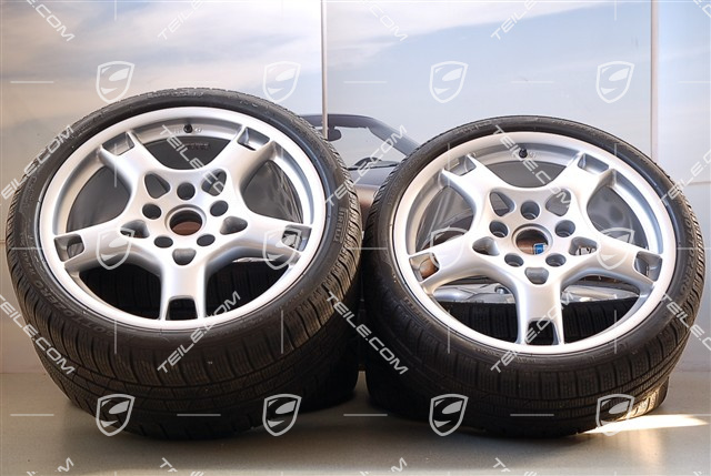 19-inch Carrera S winter wheels, C2 / C2S, wheel rims 8J x 19 ET57 + 11J x 19 ET67 + NEW Pirelli Sottozero winter tyres 235/35 R19 + 295/30 R19