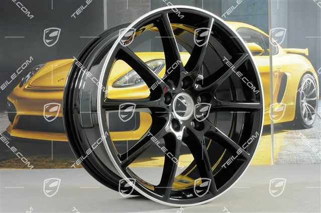 20" Cayenne Design Felgensatz, 10,5J x 20 ET64 + 9J x 20 ET50, Exclusiv, Felgenstern in Schwarz