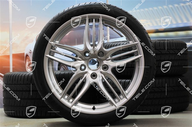20" Koła letnie SportDesign, felgi 8,5J x 20 ET51 + 11J x 20 ET70 + NOWE opony letnie Pirelli P Zero 245/35 Z20 + 295/30 Z20, bez czujników RDK