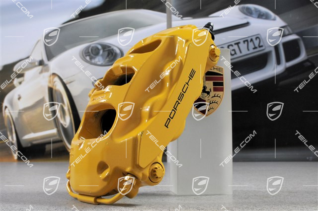 Festsattel / Bremssattel, PCCB, gelb, Panamera S/GTS/Turbo/Turbo S, L Festsattel / Bremssattel, PCCB, gelb, Panamera S/GTS/Turbo/Turbo S, L