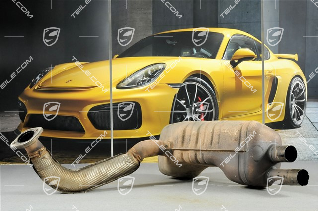 Main exhaust muffler, L Main exhaust muffler, L