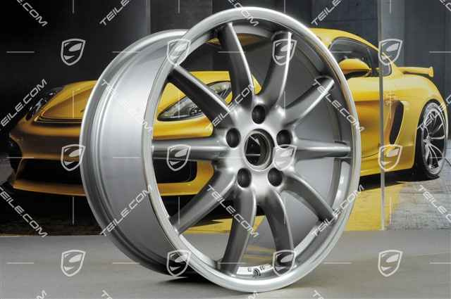 19" Komplet felg Carrera Sport, 8,5J x 19 ET55 + 11,5J x 19 ET67, GT Silver