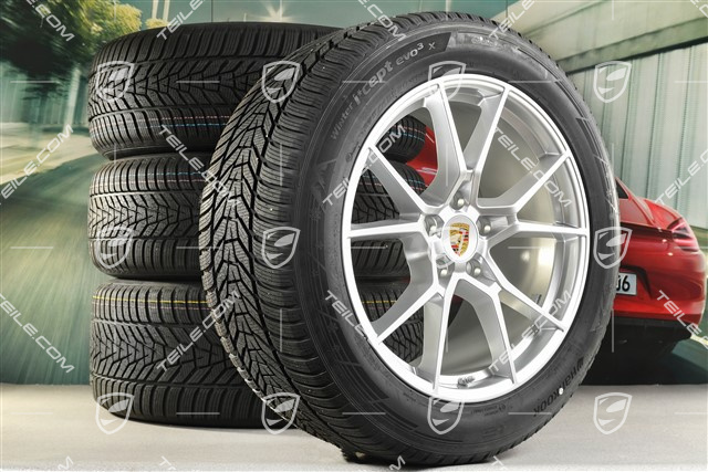 20" Cayenne S Winterräder Satz, Felgen 9J x 20 ET50 + 10,5J x 20 ET64 + Hankook Winterreifen 255/55 R20 + 295/45 R20, mit RDK-Sensoren