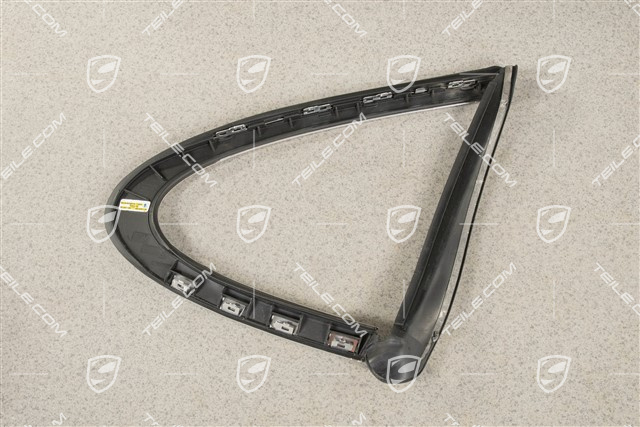 Moulding, Side window, Rear, Aluminium, L
