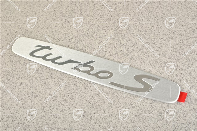 Turbo S Schriftzug für Einstiegsleisten / Schweller Innenverkleidung, L=R