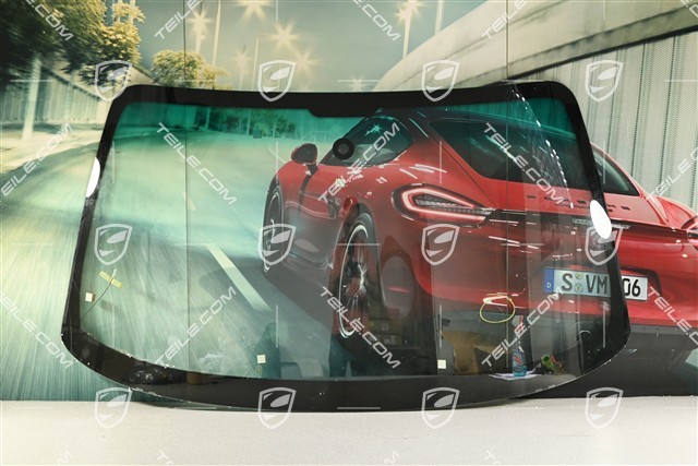 Windscreen tinted, upper part: dark green, rain sensor