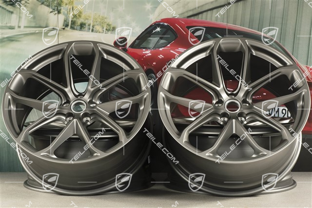 21-inch GT Design, alloy wheels set, 9,5J x 21 ET27 + 10J x 21 ET19, Platinum satin-matt