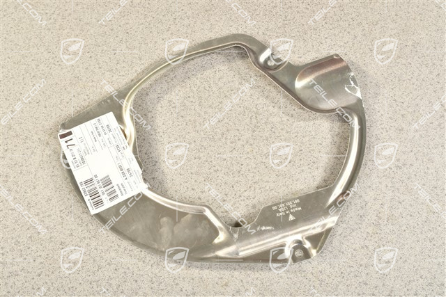 Front axle disc brake protective plate, L