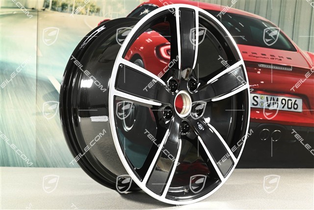 20" Felge Carrera Sport, 8,5J x 20 ET49, schwarz hochglanz