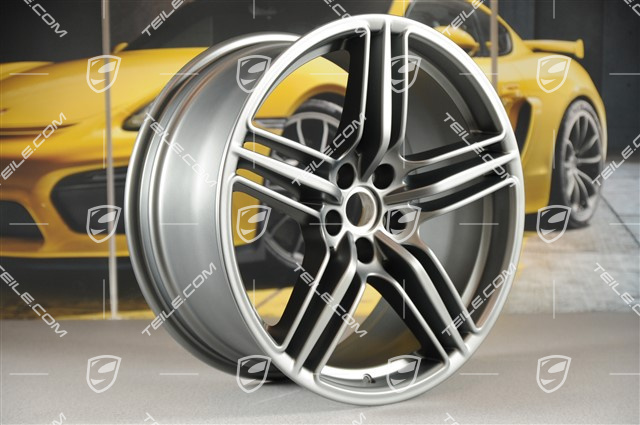 19" Felge Macan Design, 9J x 19 ET21, Platinum seidenmatt