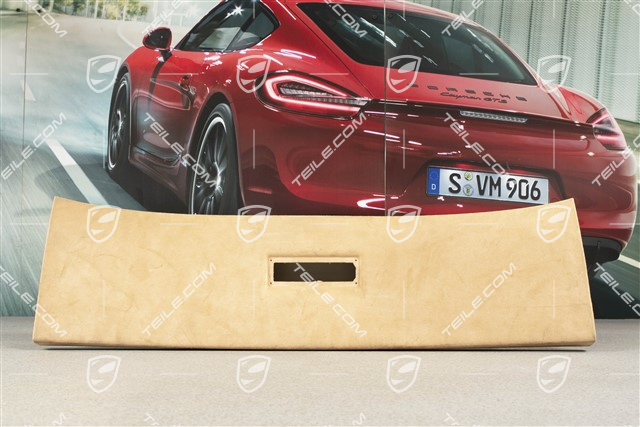Abschlussleiste, hinten, Alcantara, Sandbeige