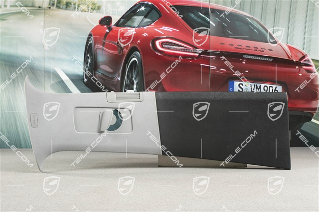 Verkleidung B-Säule, satinschwarz / stahlgrau, R