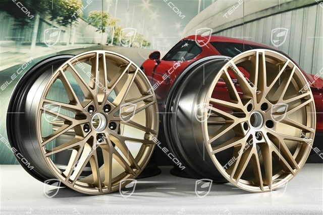 21-inch wheel rim set Cayenne RS Spyder Design, 11J x 21 ET49 + 9,5J x 21 ET46, neodyme