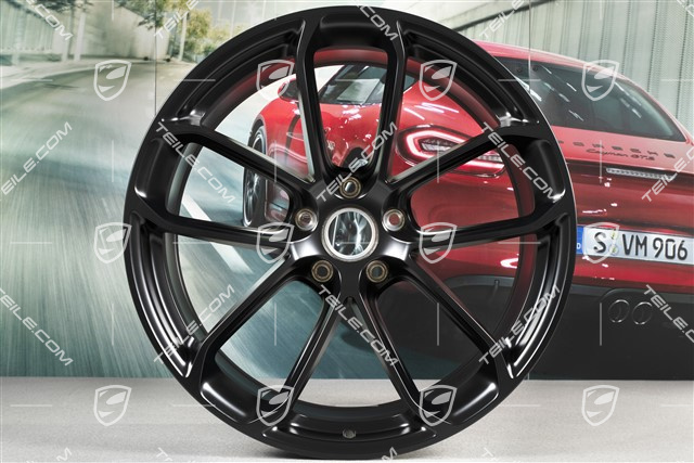 22-inch wheel rim set GT, 10J x 22 ET48 + 11,5J x 22 ET52, black satin-matt