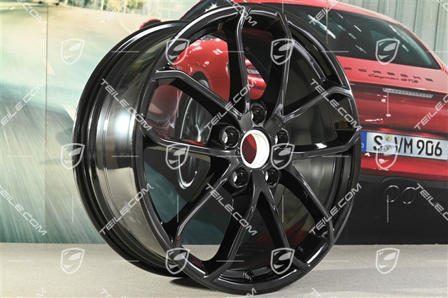 20-inch SPYDER wheel rim, 8,5J x 20 ET57, black high gloss
