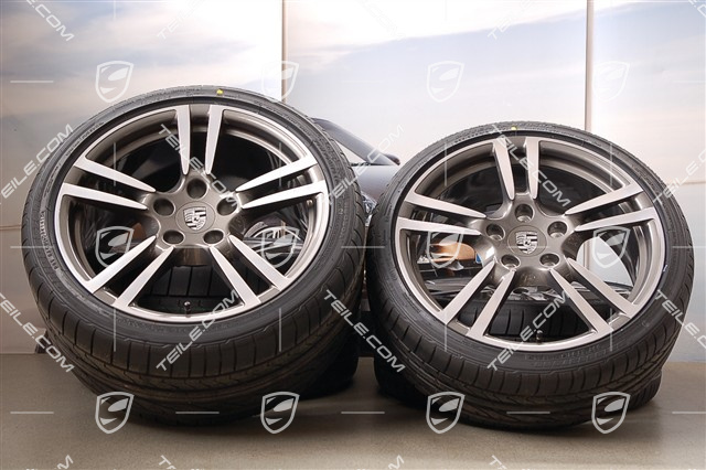 19-inch Turbo II summer wheel set, wheels 8Jx19 ET57+11J x 19 ET 51+summer tyres 235/35 ZR 19+305/30 ZR 19, withoutTPMS