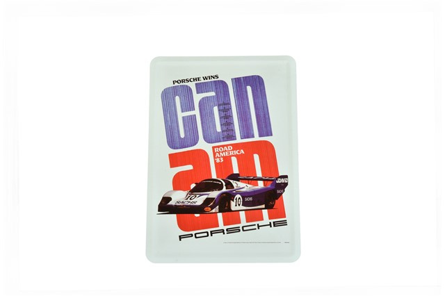 Porsche Blechkarte CanAm Road America 956 10 cm x 15 cm