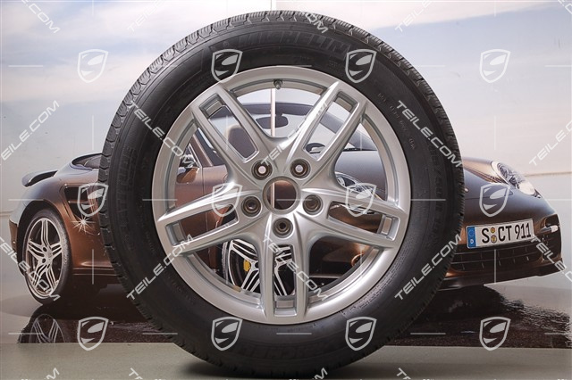 19" Koła letnie Cayenne Turbo, 4x felgi 8,5 J x 19 ET 59 + 4x opony 265/50 R 19 110Y XL, z czujnikami ciśnienia RDK