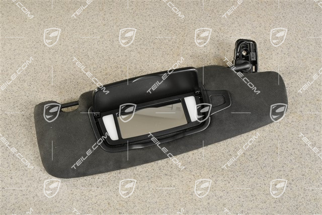 Coupe, Blenda przeciwsłoneczna, bez lusterka, Alcantara, Czarna, R