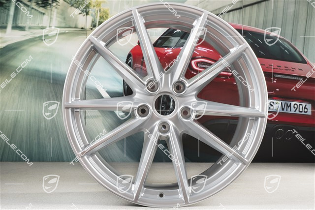 21" Felga Carrera S, 11,5 J x 21 ET67, srebrny brylantowy chrom
